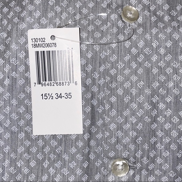 Michael Kors Slim Fit Geometric Grey Print NWT - Picture 3 of 6
